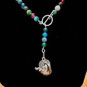 18.5” beaded necklace